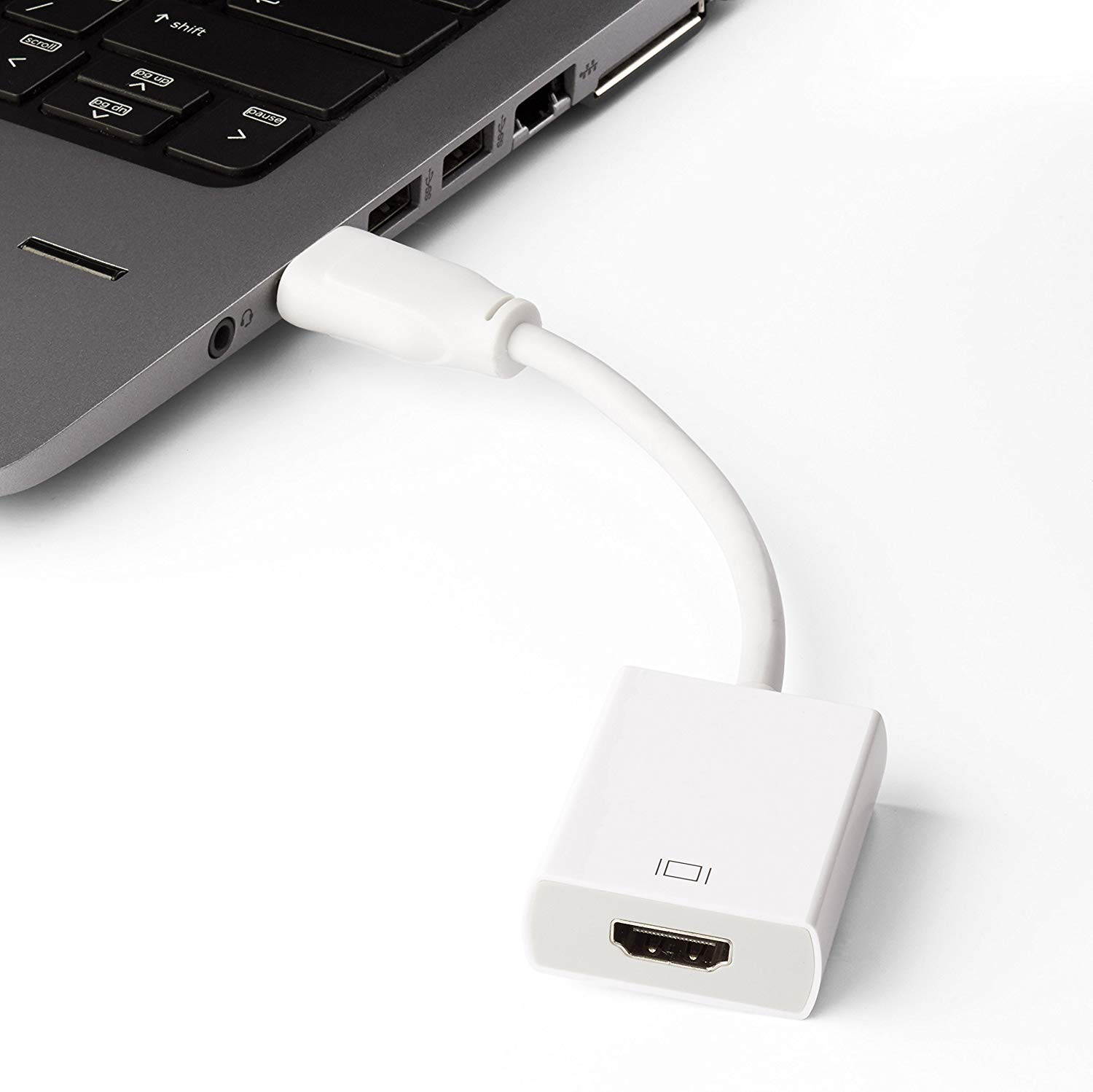 Wanmingtek DisplayPort to HDMI Adapter (DP to HDMI Adapter) Gold-Plated Supporting 1080P for Dell Lenovo HP Laptop to Monitor HDTV Projector - Black