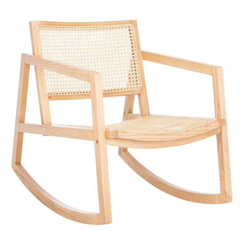 Wooden Rocking Chair Brown - Benzara