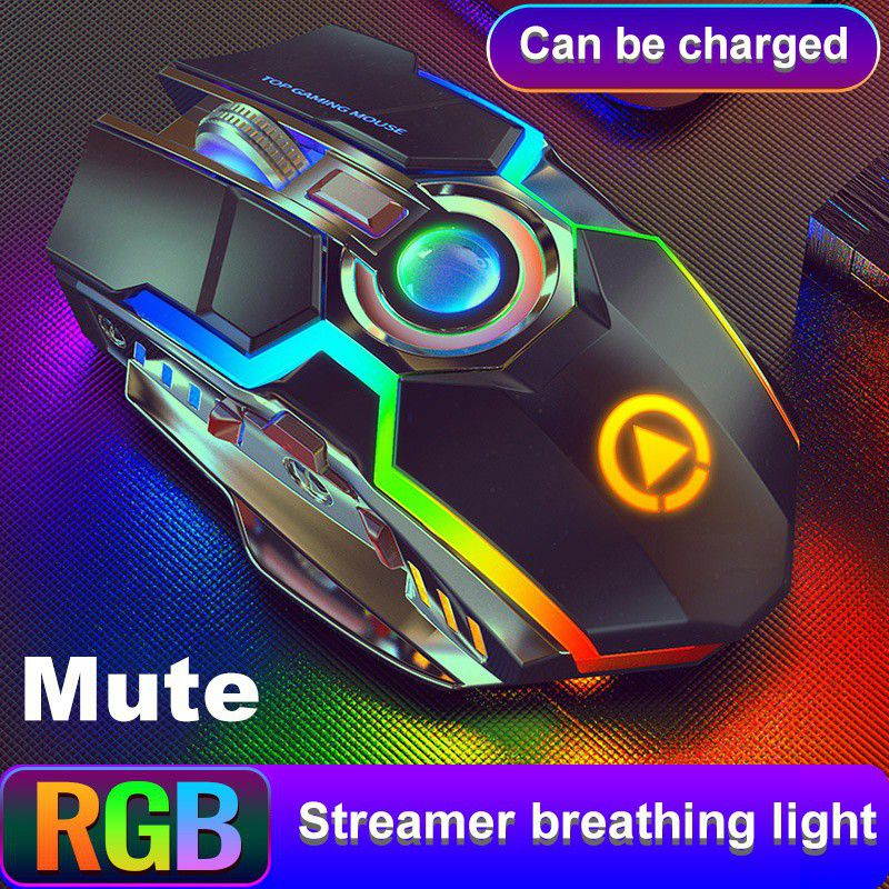 A5 Wireless Mouse, Rechargeable Game, RGB Light-emitting Mute, Silent Computer Accessories, Lithium Battery 500 MAh