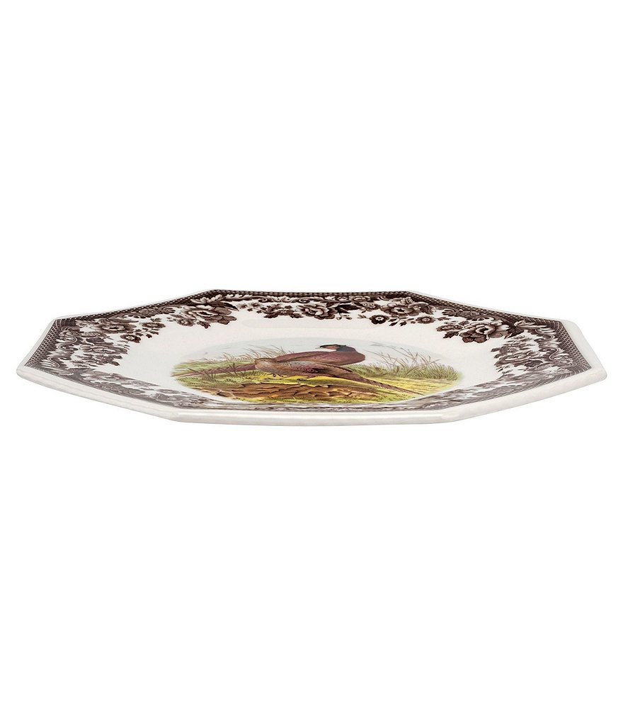 Spode Woodland Pheasant Octagonal Plate