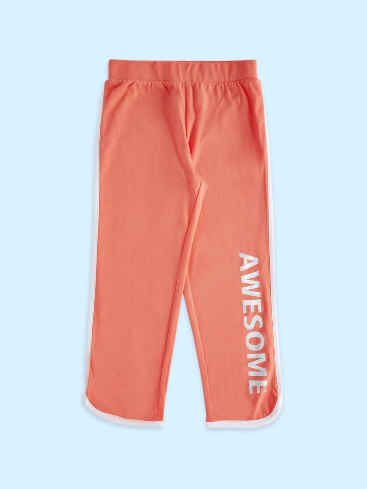 Cub McPaws Kids Teal Blue Cotton Over Dyed Trackpants