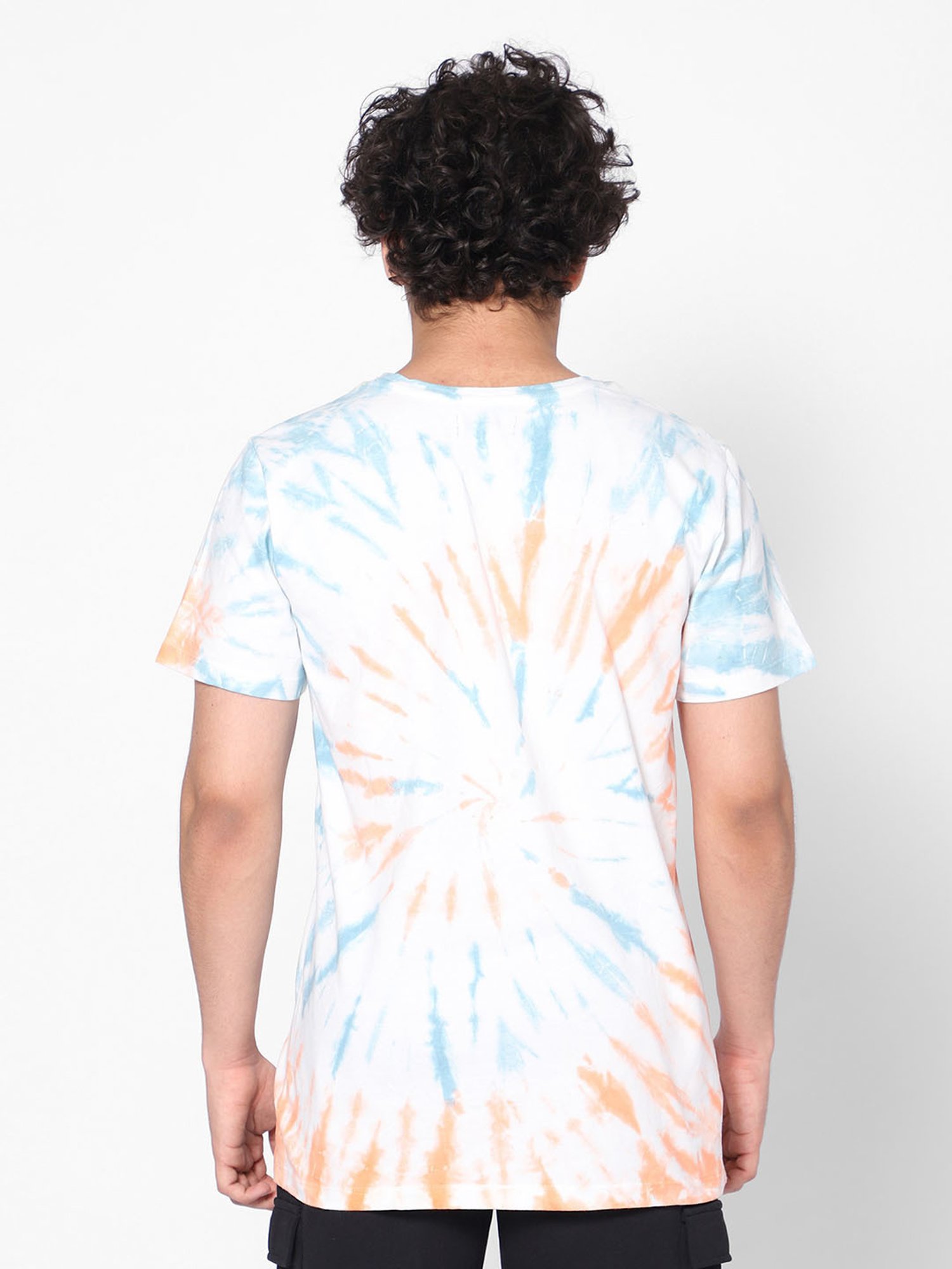 TeenTrums Boys White Tie & Dye T-Shirt