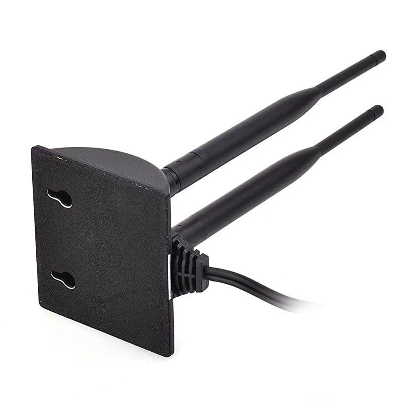 Dual WiFi Antenna with RPSMA Male Connector 24GHz 5GHz Dual Band Antenna Magnetic Base for PCIE WiFi Network Card USB WiFi Adapter Wireless Router Mobile Hotspot