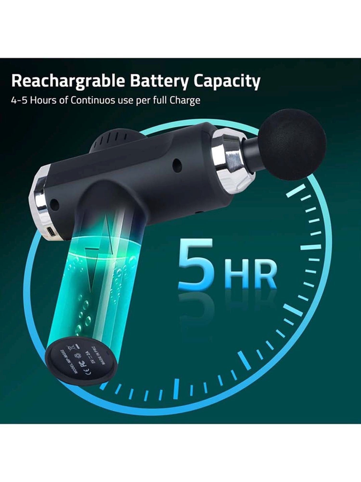 MAXPRO MPMG02 Handheld Precision Deep Tissue Massage Gun for Full body pain relief, Rechargeable