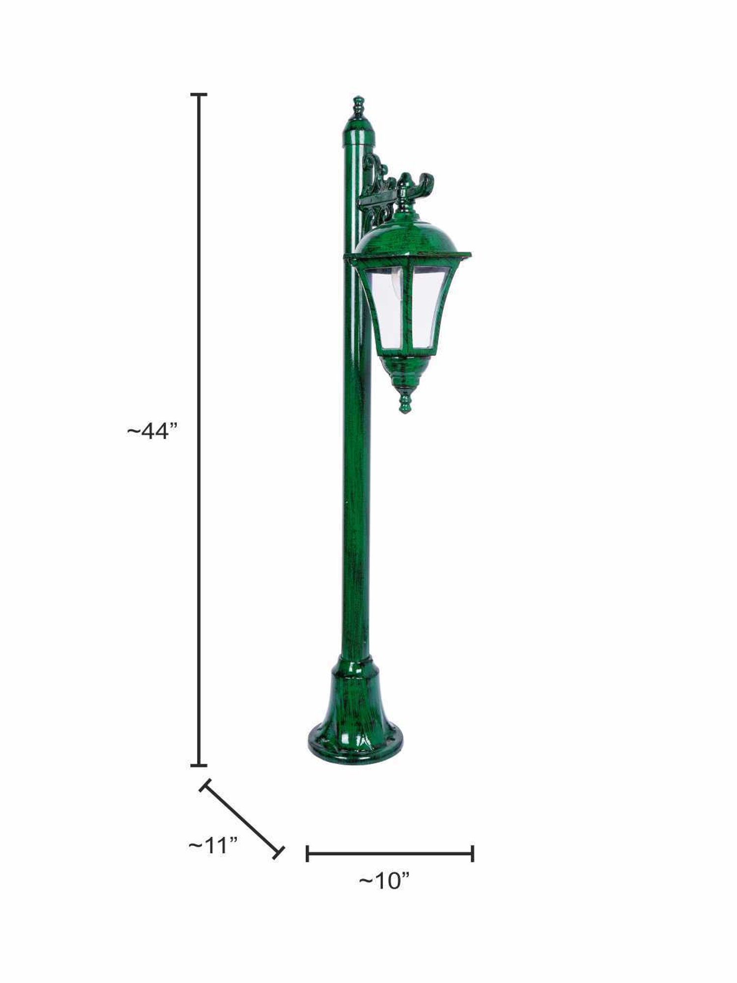 Pure Home and Living Grey Glass Trophy Shaped Table Lamp Stand