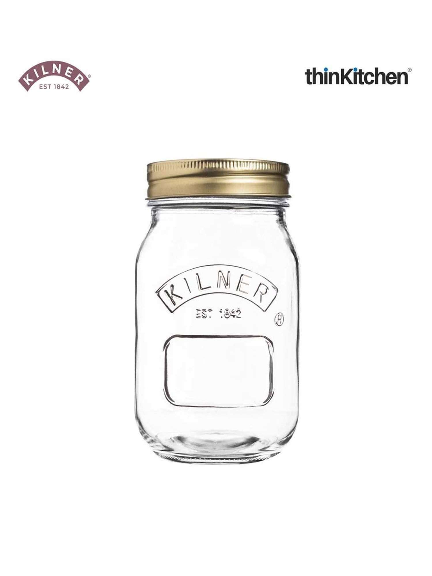 Kilner Transparent Glass Preserve Jars (0.5 L) - Set of 3
