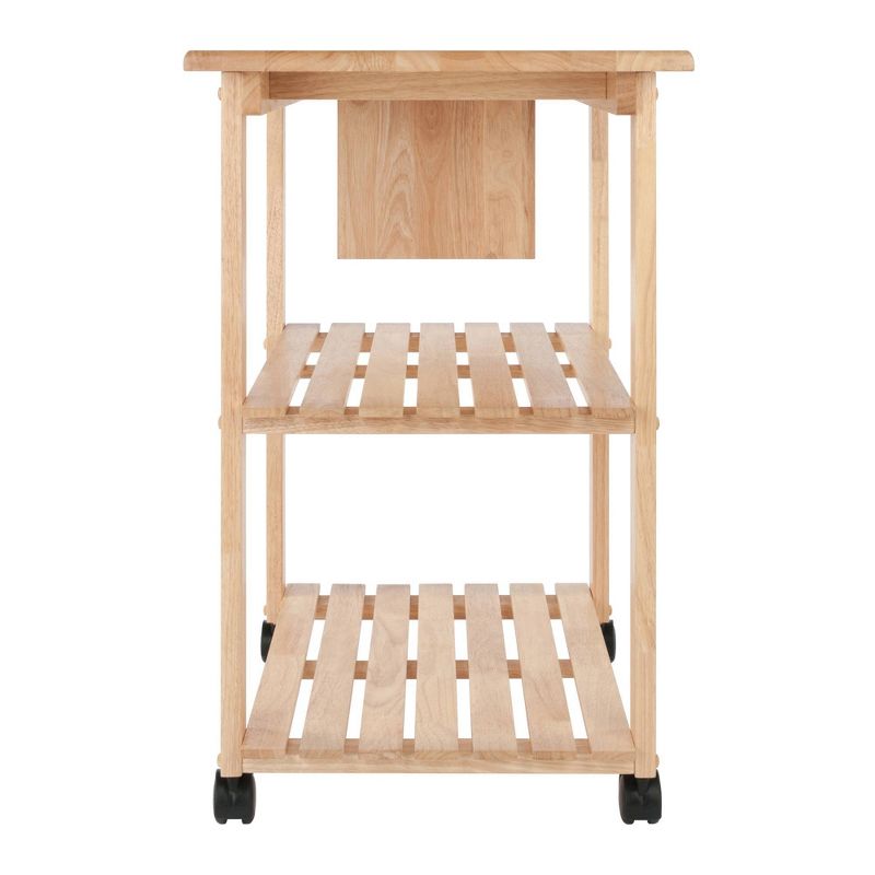 Utility Cart with Cutting Board Wood/Natural - Winsome