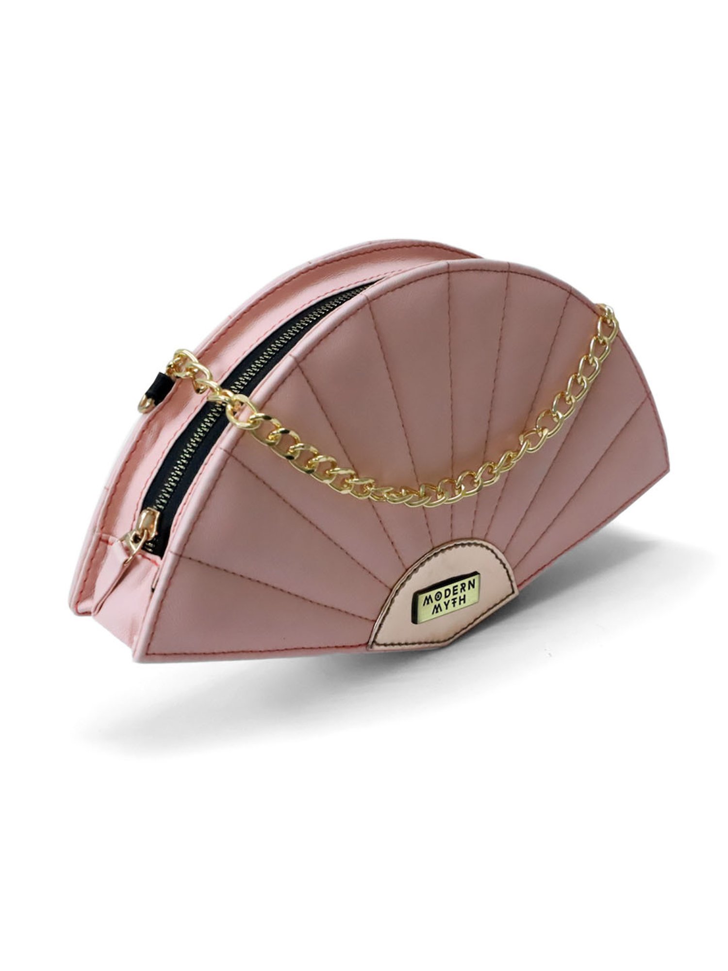 Modern Myth Pink Medium Fan Cross Body Bag