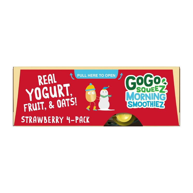 GoGo Squeeze Morning Smoothie - Strawberry - 3oz/4ct