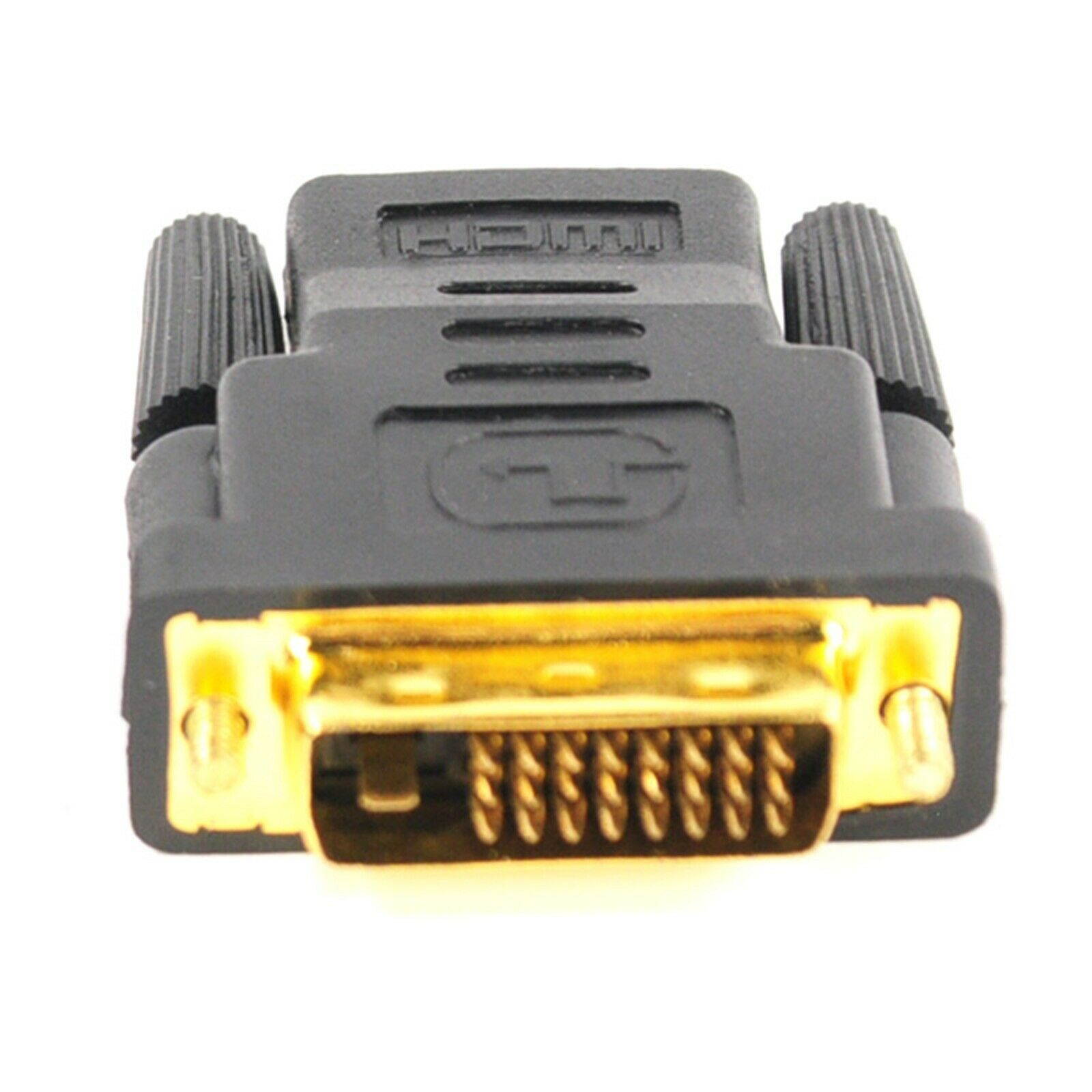 NEW DVI-D 24+1 Pin Male to HDMI Female Video Adapter for HDTV LCD/LED Monitor