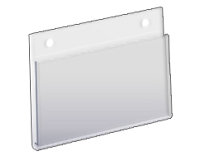 Azar 5" x 3.5" Wall U-Frame Acrylic Sign Holder 10ct