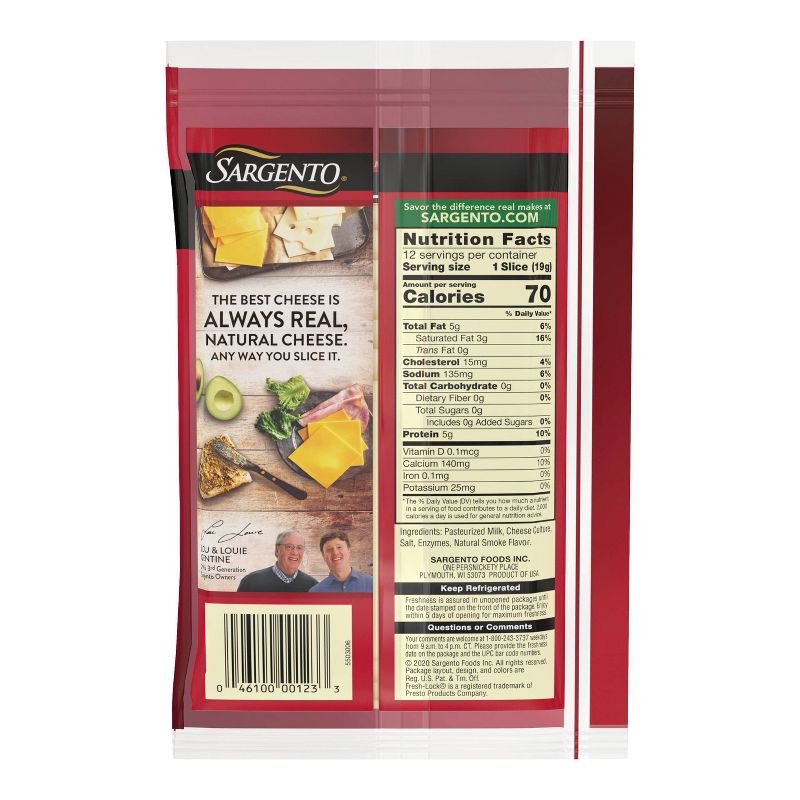 Sargento Natural Provolone Sliced Cheese - 8oz/12 slices