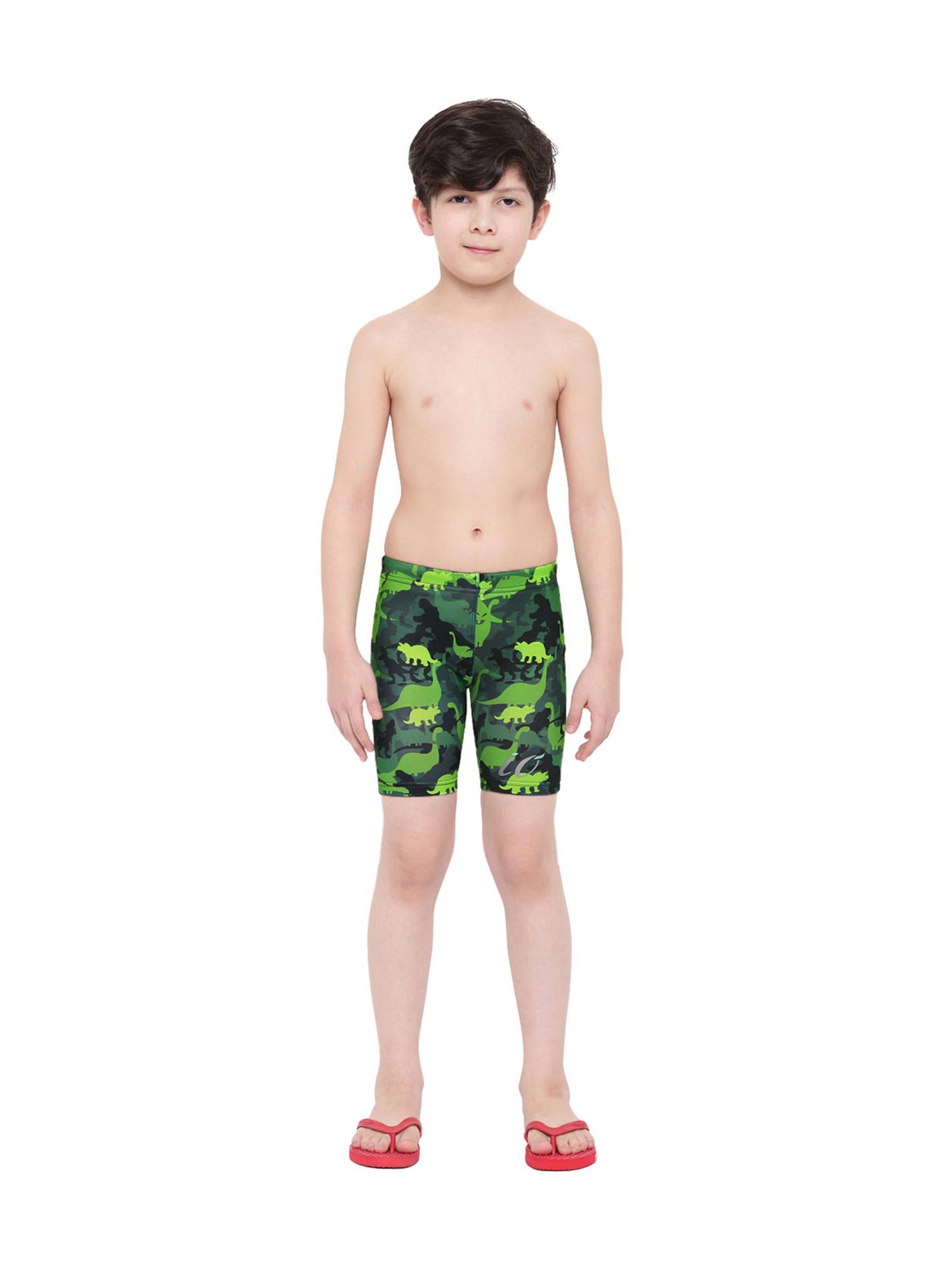 IO Kids Green Printed Jammers