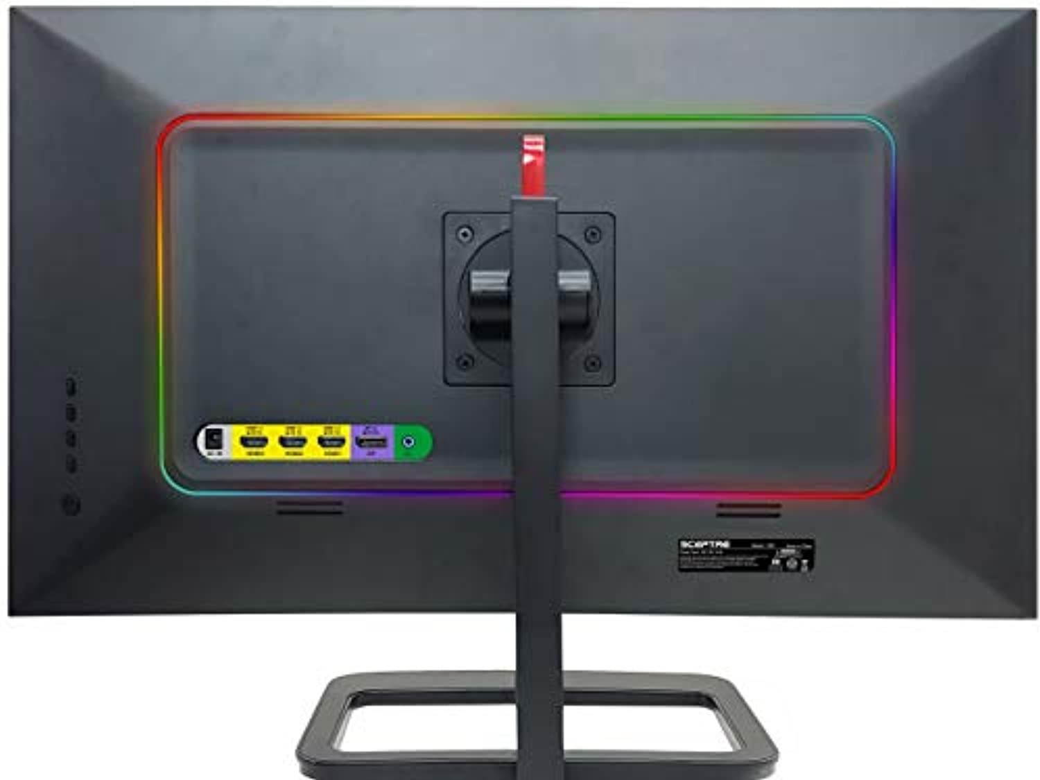 Sceptre 27 inch QHD IPS LED Monitor 2560x1440 HDR400 HDMI DisplayPort up to 144Hz 1ms Height Adjustable, Build-in Speakers, Gunmetal Black 2021 (E275B-QPN168) (E275B-QPN168)