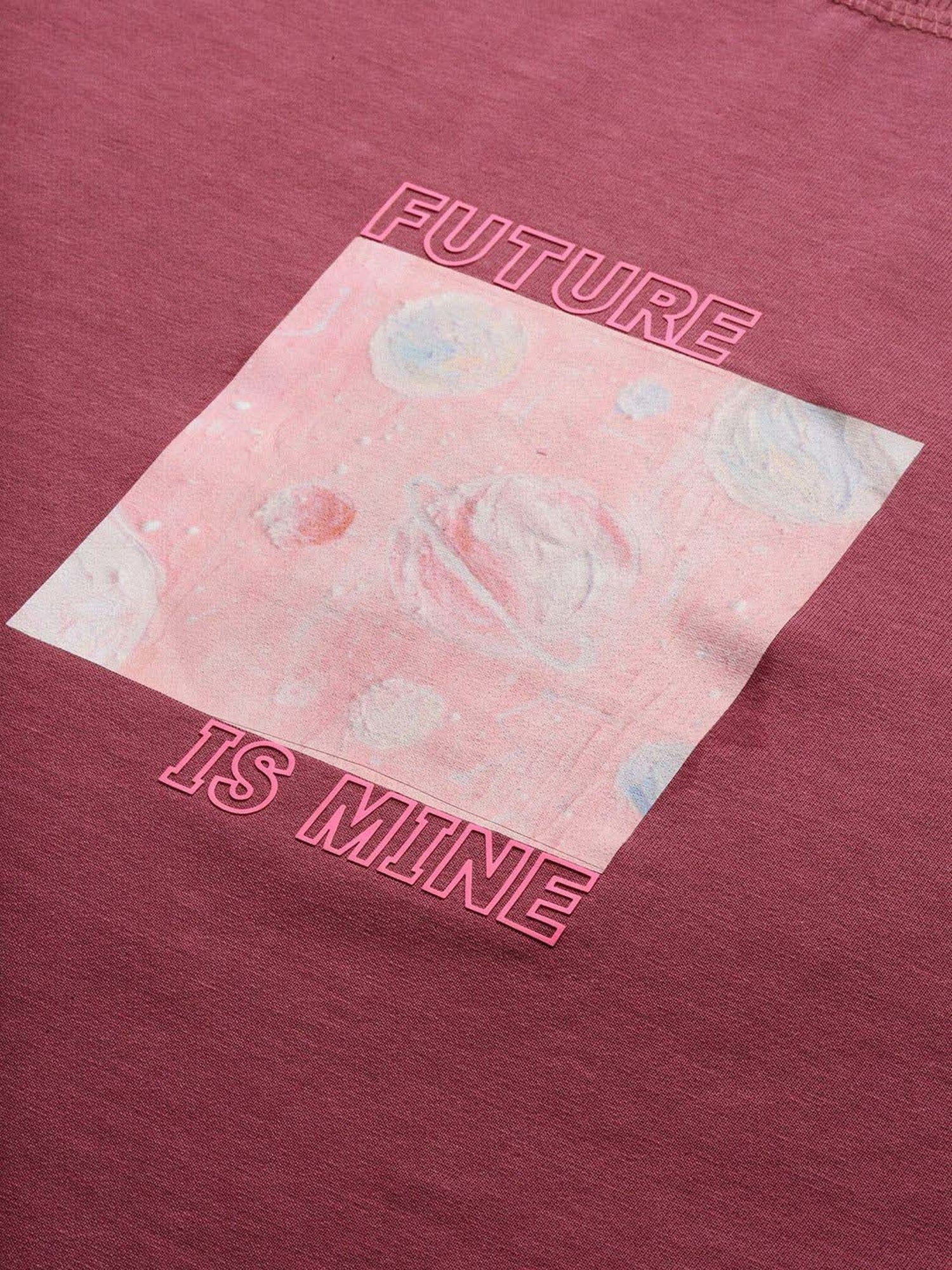 SHOWOFF Pink Cotton Printed T-Shirt