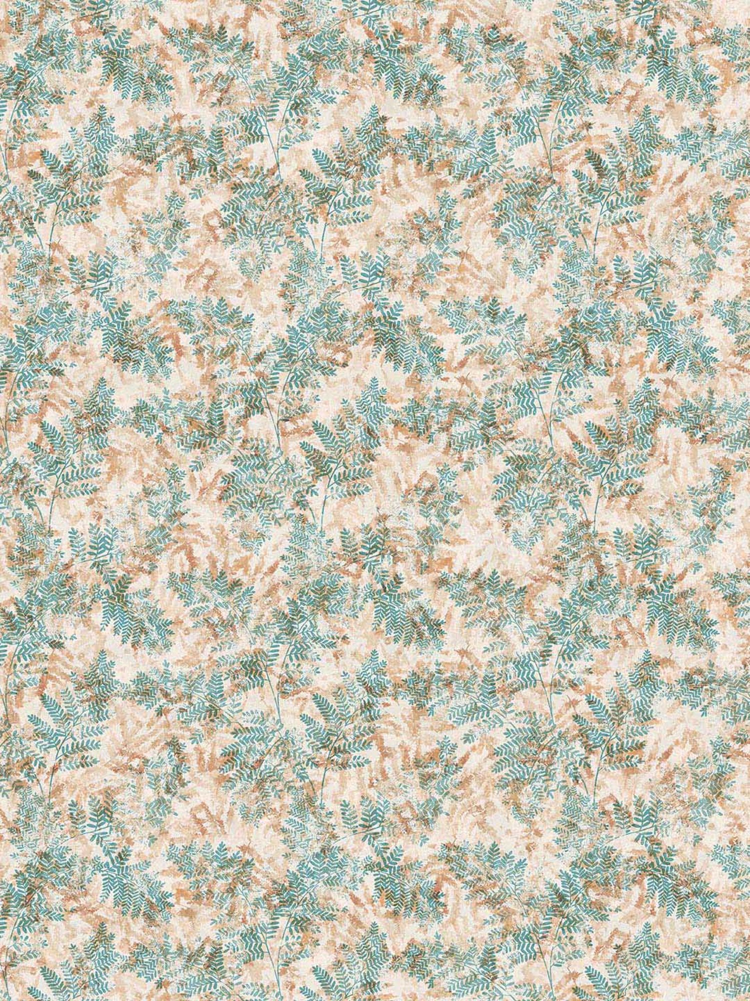 Petal Home Fern Floral Orange 300 TC Cotton Single Bed Sheet with 1 Pillow Cover