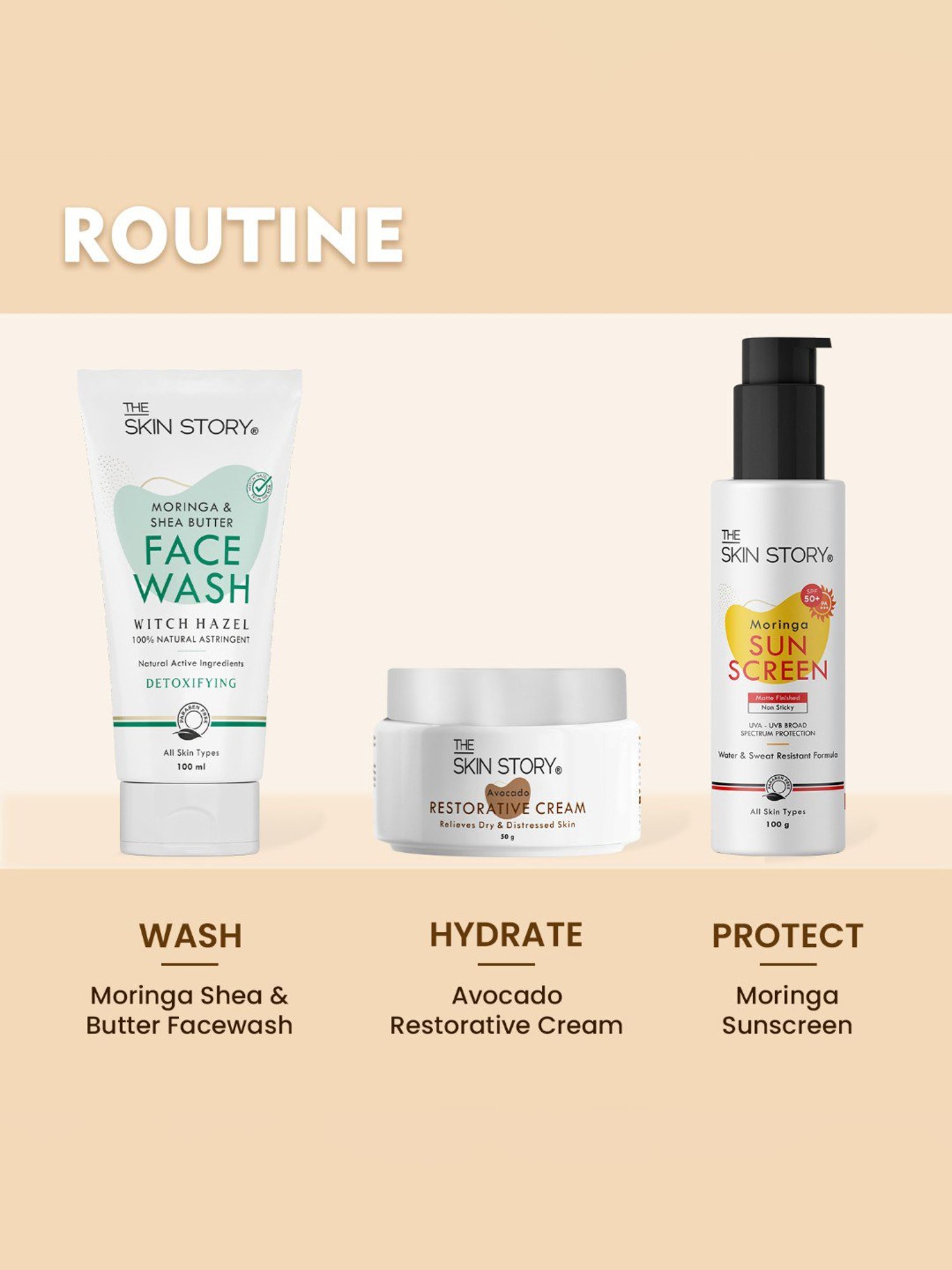 The Skin Story Avocado Restorative Cream for Relieves Dry & Distressed Skin - 50 gm