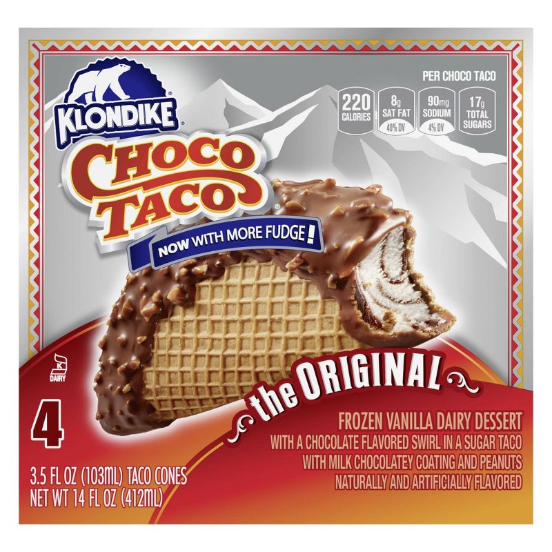 Klondike Original Choco Taco Ice Cream Dessert - 4ct