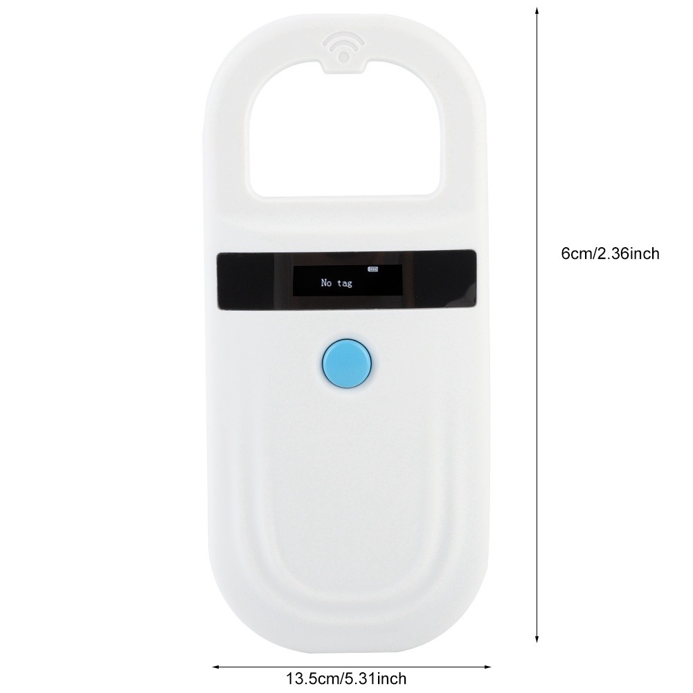 ISO FDX-B 134.2Khz Animal ID Reader OLED Portable Pet RFID Microchip Scanner