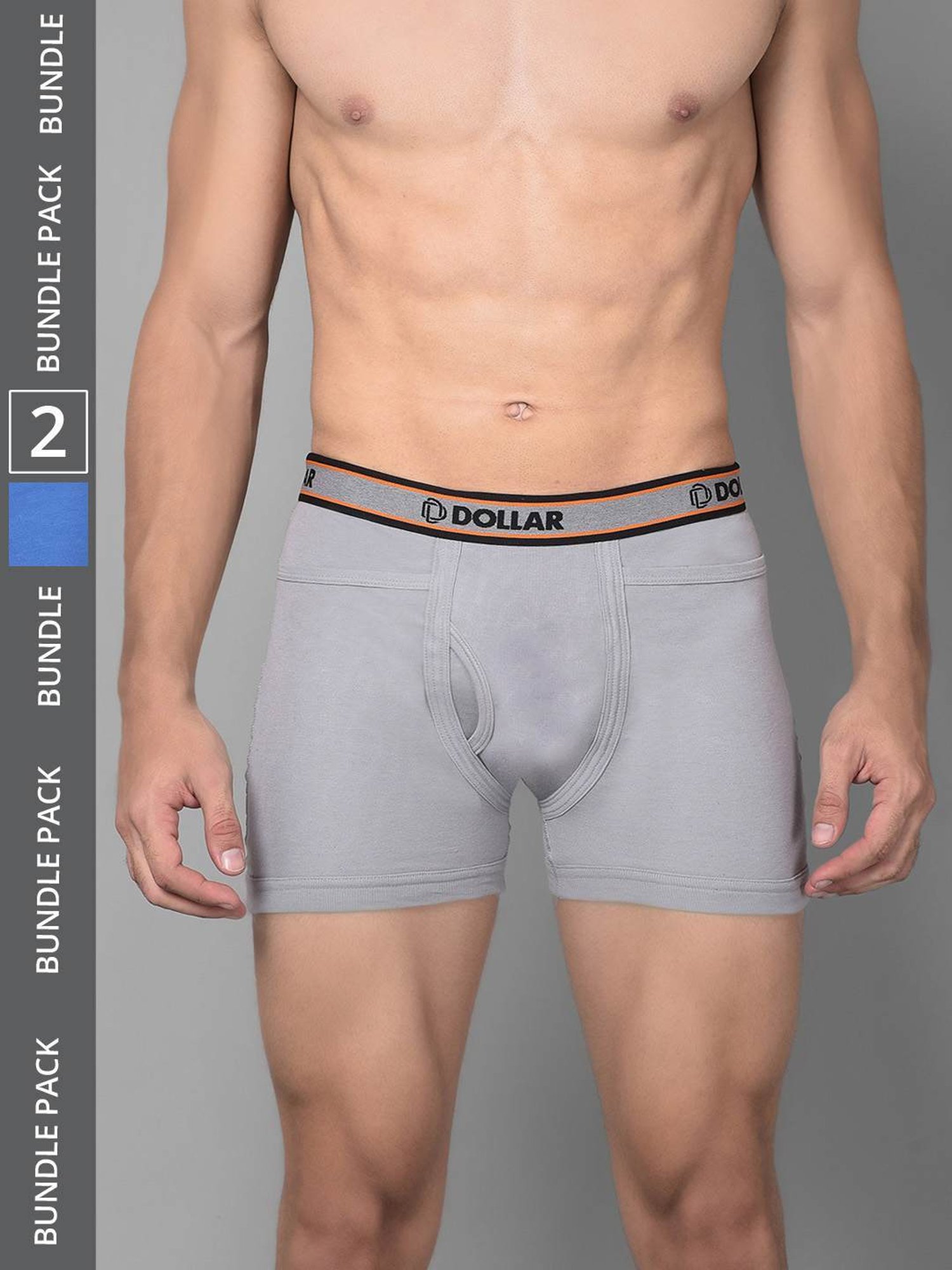 Dollar Bigboss Assorted Cotton Regular Fit Trunks - Pack Of 2