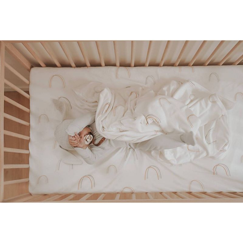 Goumi Rainbow Organic Bedding Set - 3pc - White