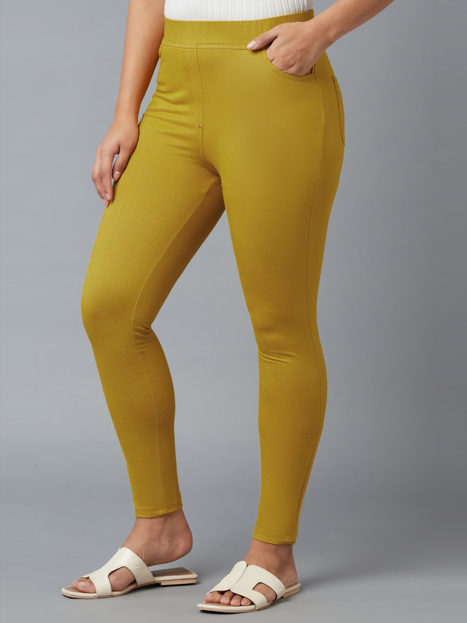 Elleven from Aurelia Olive Green Jeggings