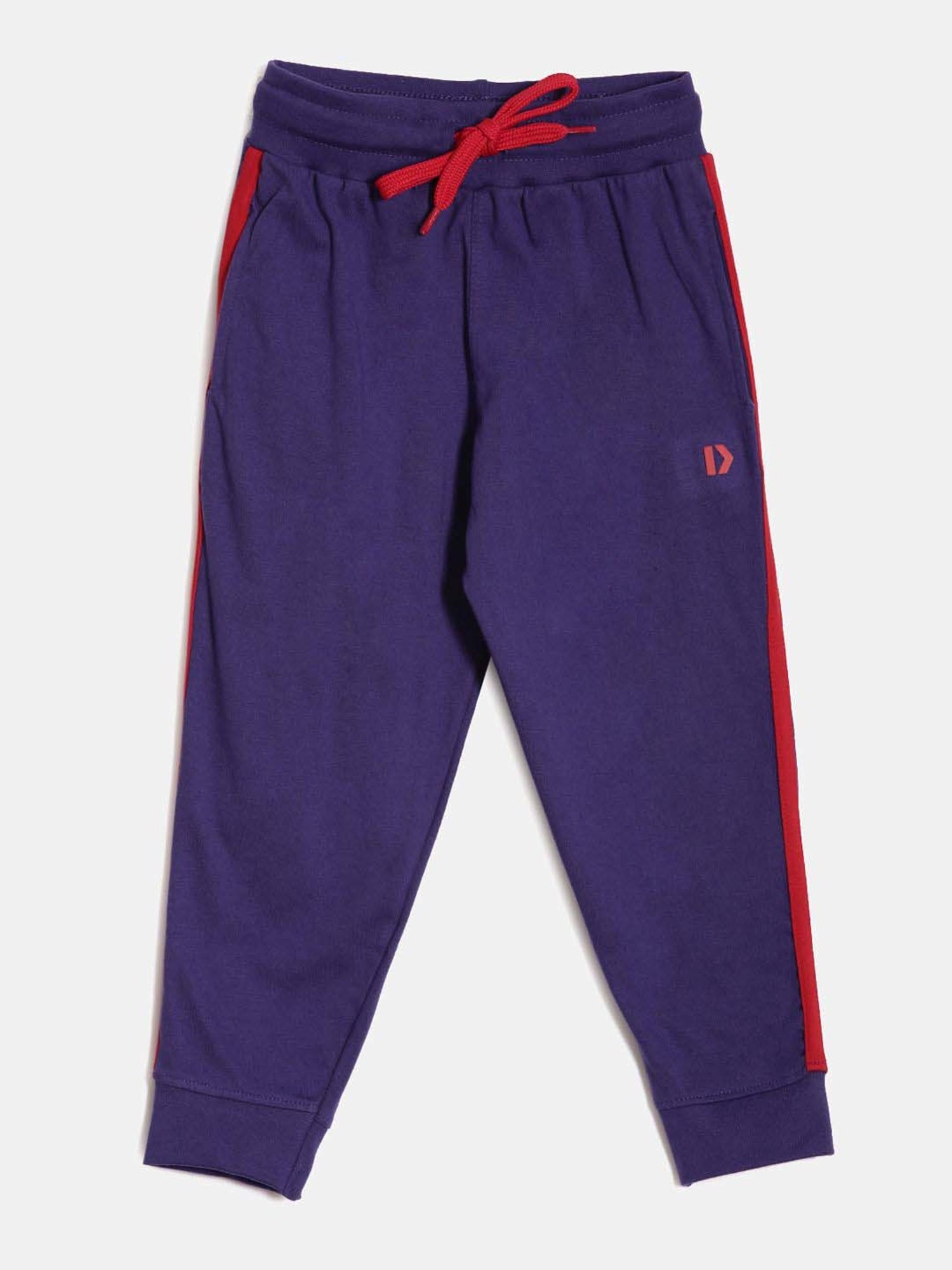 Dixcy Scott Originals Kids Blue & Red Cotton Relaxed Fit Joggers