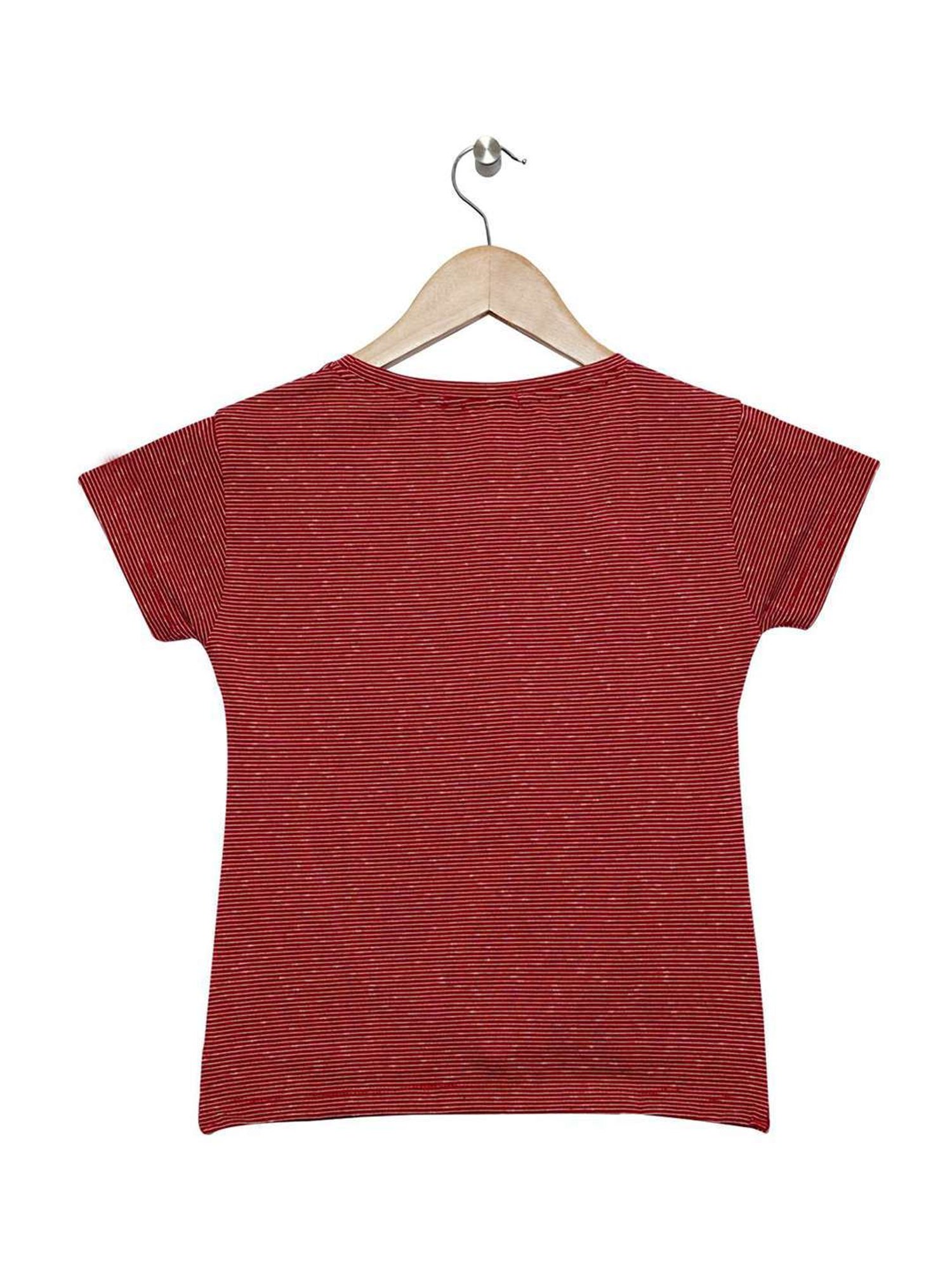 ZIAMA Kids Red Printed Top