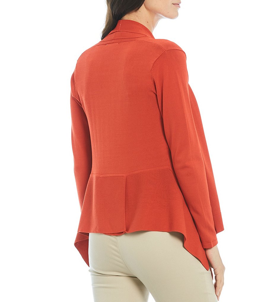 Alex Marie Rosa 3/4 Sleeve Button Front Round Neck Cardigan