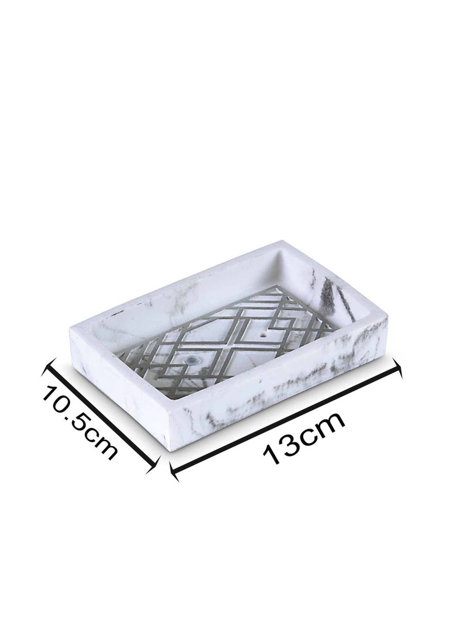 Freelance White Polyresin Set of 1 Soap Dishes