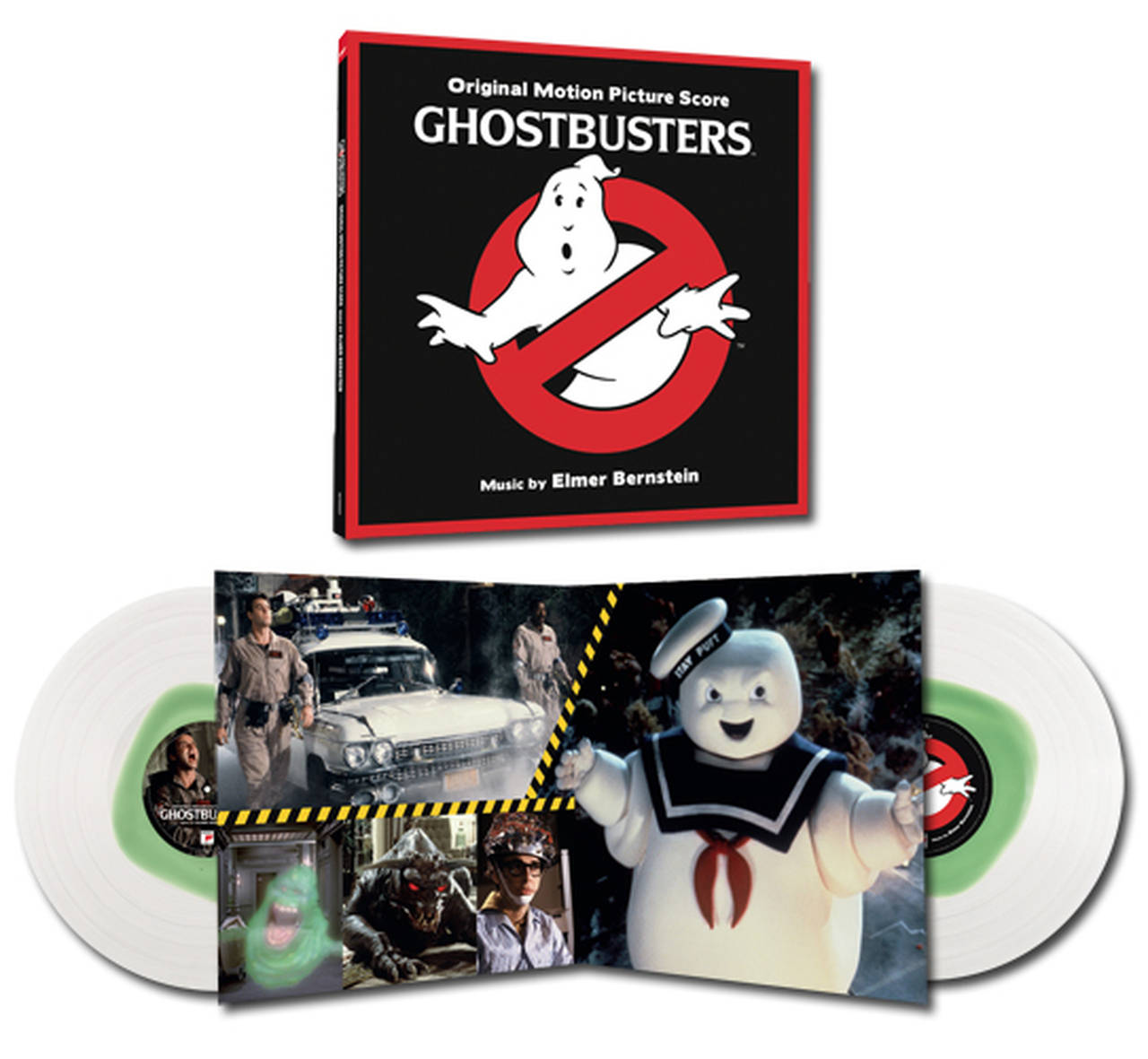 Elmer Bernstein Ghostbusters Original Motion Picture Score 2LP (Clear with Green Slime Vinyl)