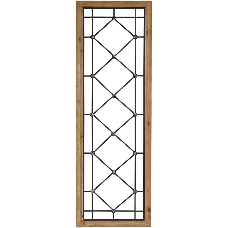 River Parks Studio Winston Matte Black and Brown 47 1/4" High Window Wall Art