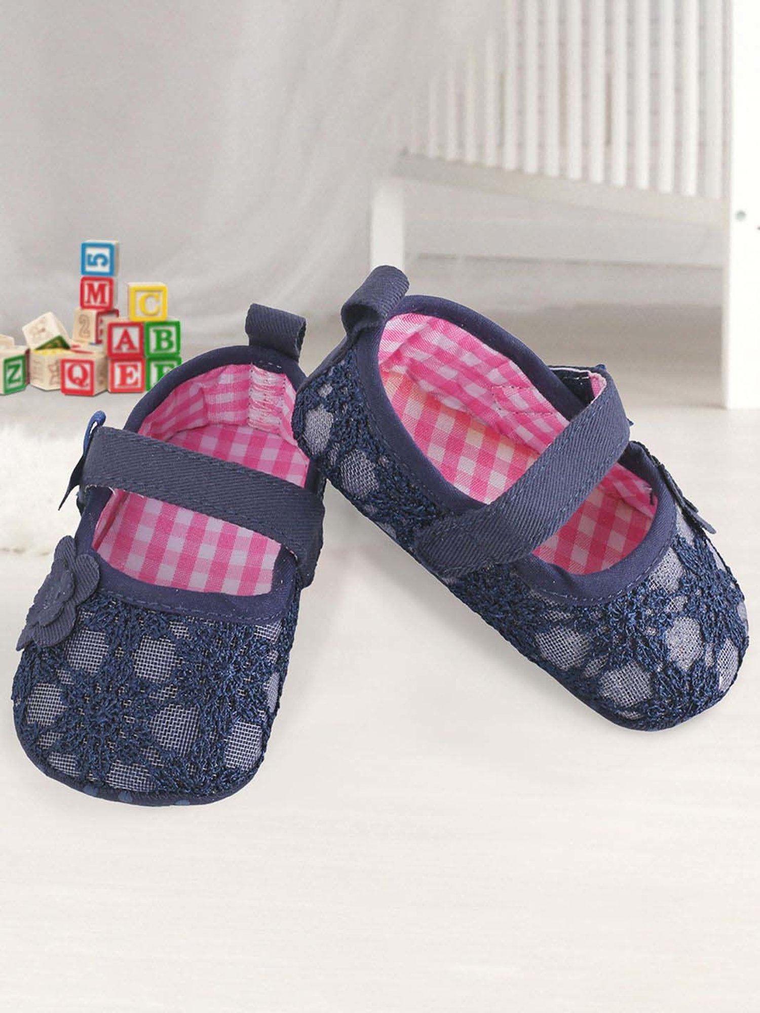 Baby Moo Kids Navy Casual Mary Jane Shoes