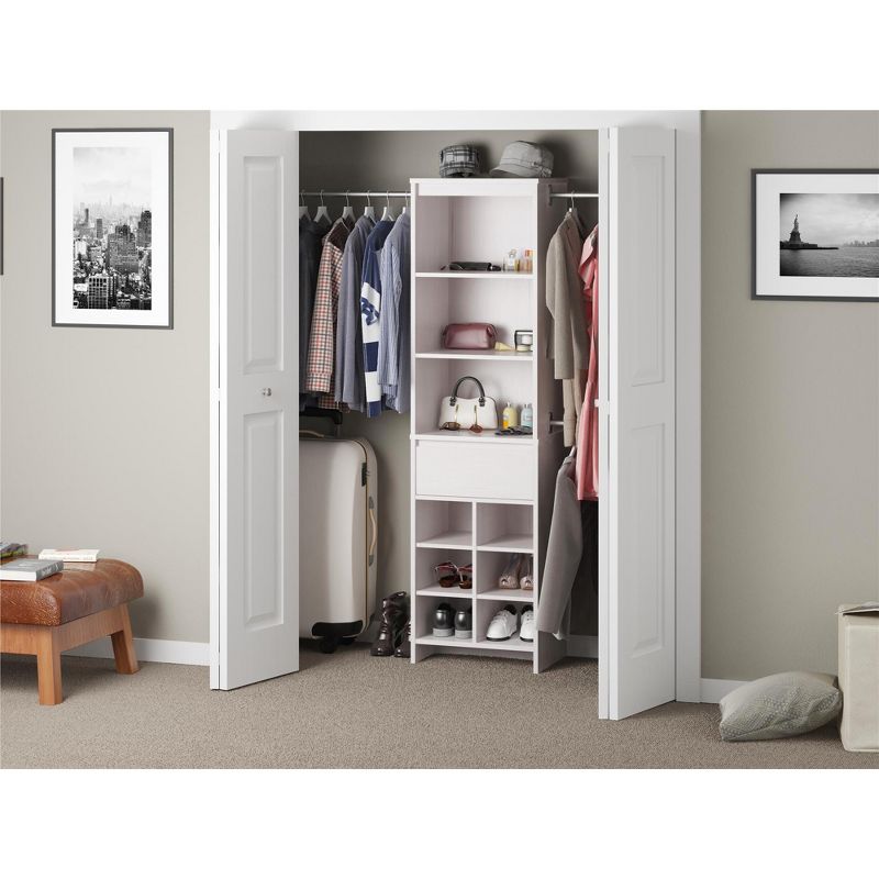 Home Basics Over the Door Metal Closet Rod, Silver