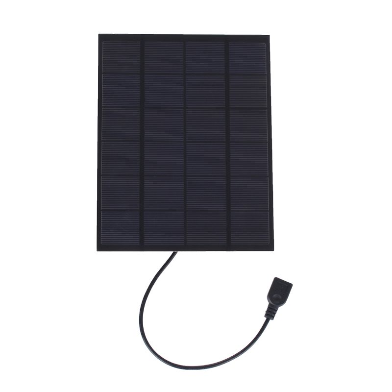 5.5W 5V 860mA Portable Solar Panel Smartphone Charger USB Output Power Bank