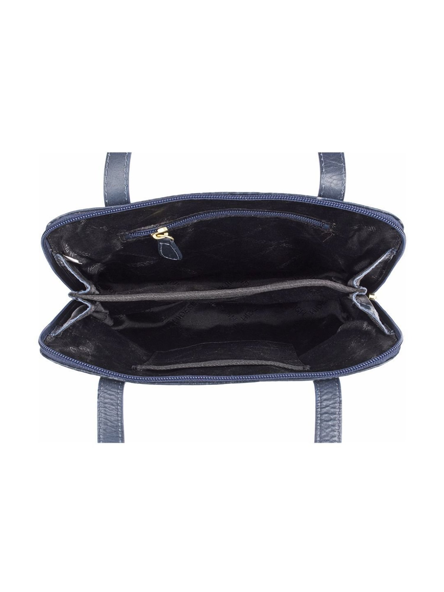 Hidesign Myntra Blue Textured Medium Shoulder Handbag