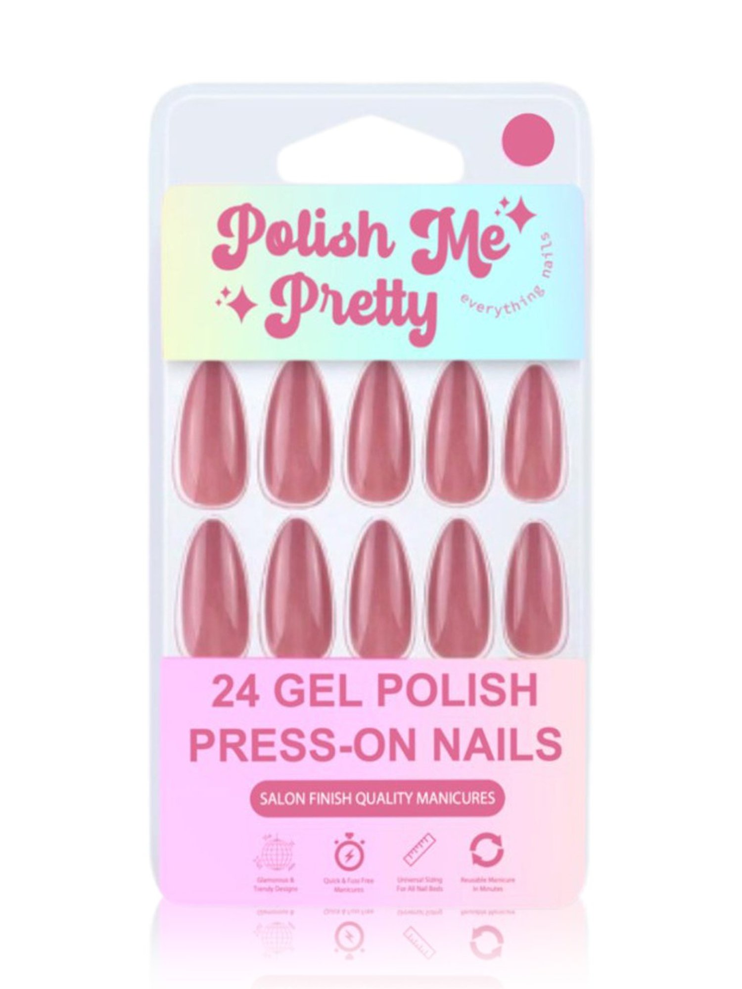 L.A. Girl Soak-Off Silicone Nail Caps - Pack of 10