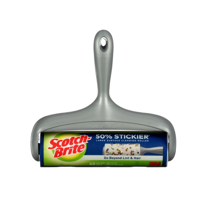 Scotch-Brite Large Surface Lint Roller 50% Stickier - 60 Sheets