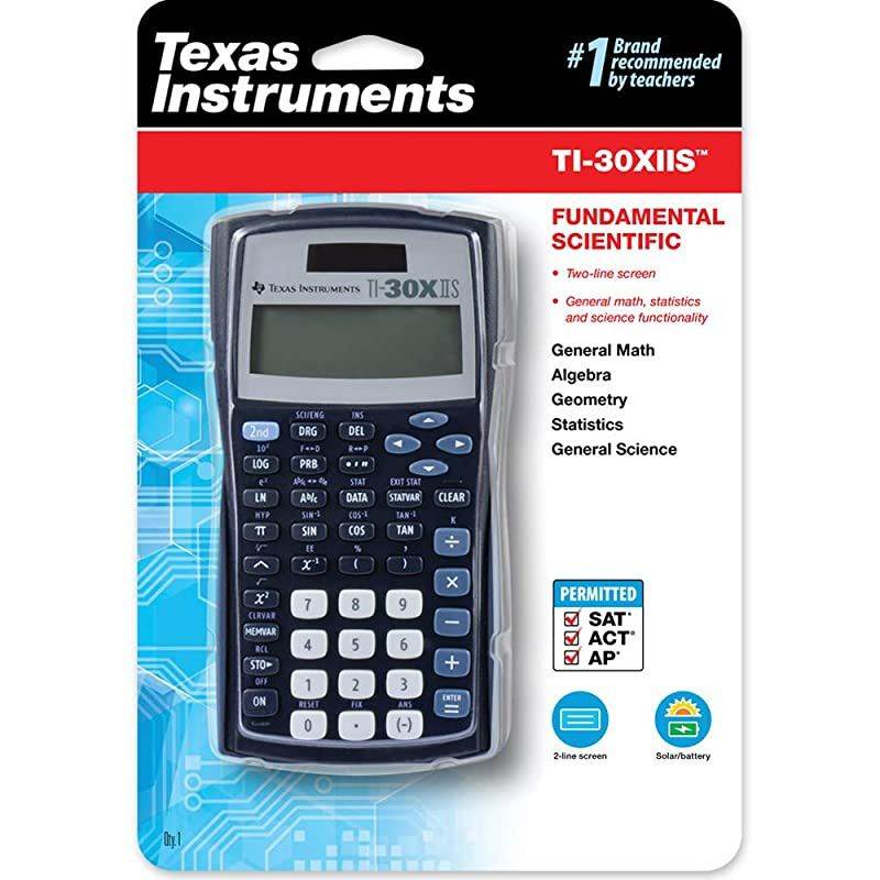 TI30X IIS 2Line Scientific Calculator Black with Blue Accents