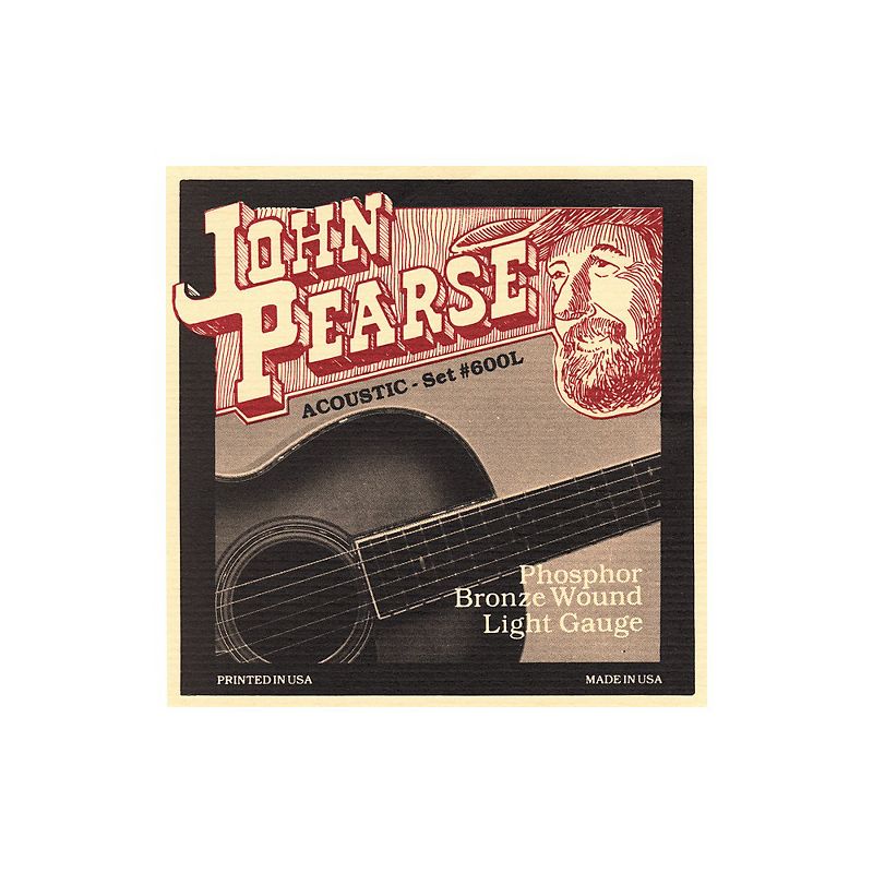 John Pearse 600L Bronze Acoustic Guitar Strings