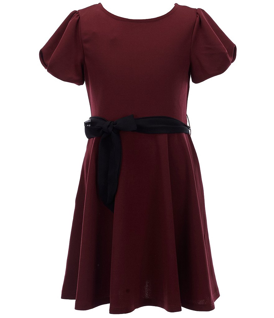 Xtraordinary Big Girls 7-16 Belted Fit-And-Flare Dress
