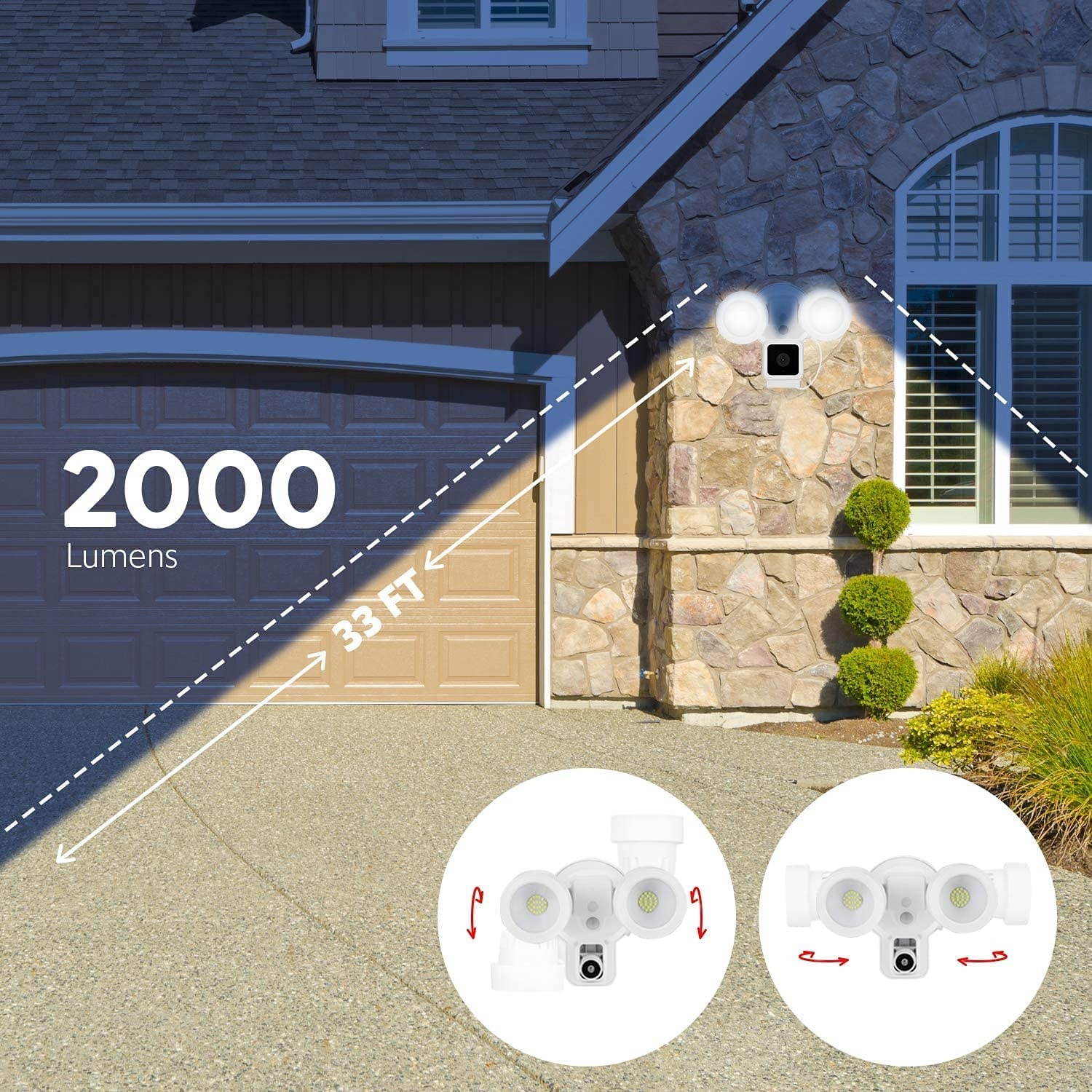 Wasserstein 3-in-1 Floodlight, Charger and Mount Compatible with Wyze Cam V3 - Turn Your Camera into a Powerful Floodlight (Camera NOT Included)