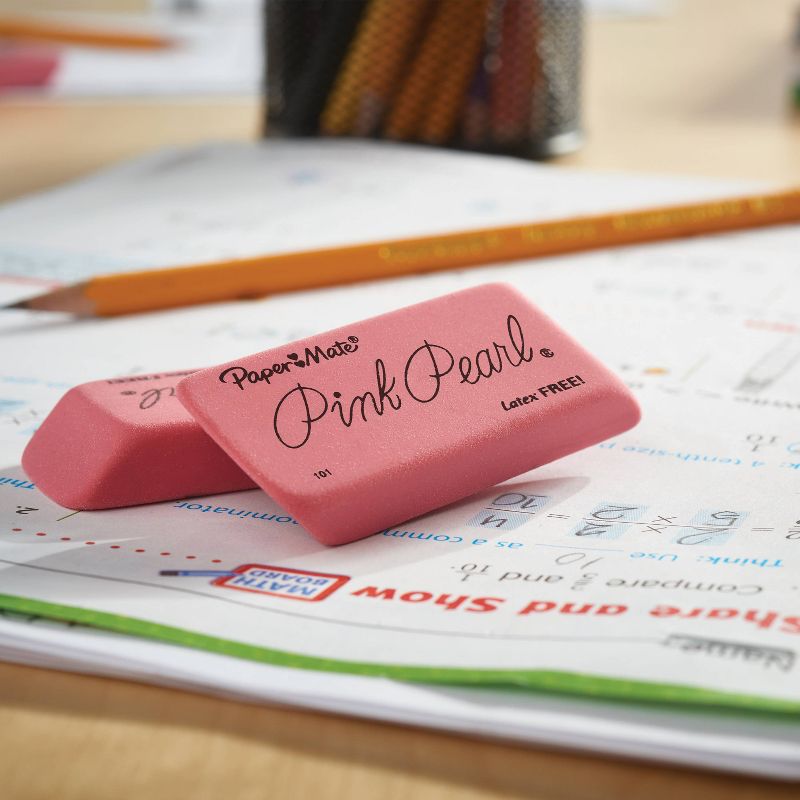 Paper Mate 3pk Erasers Pink Pearl
