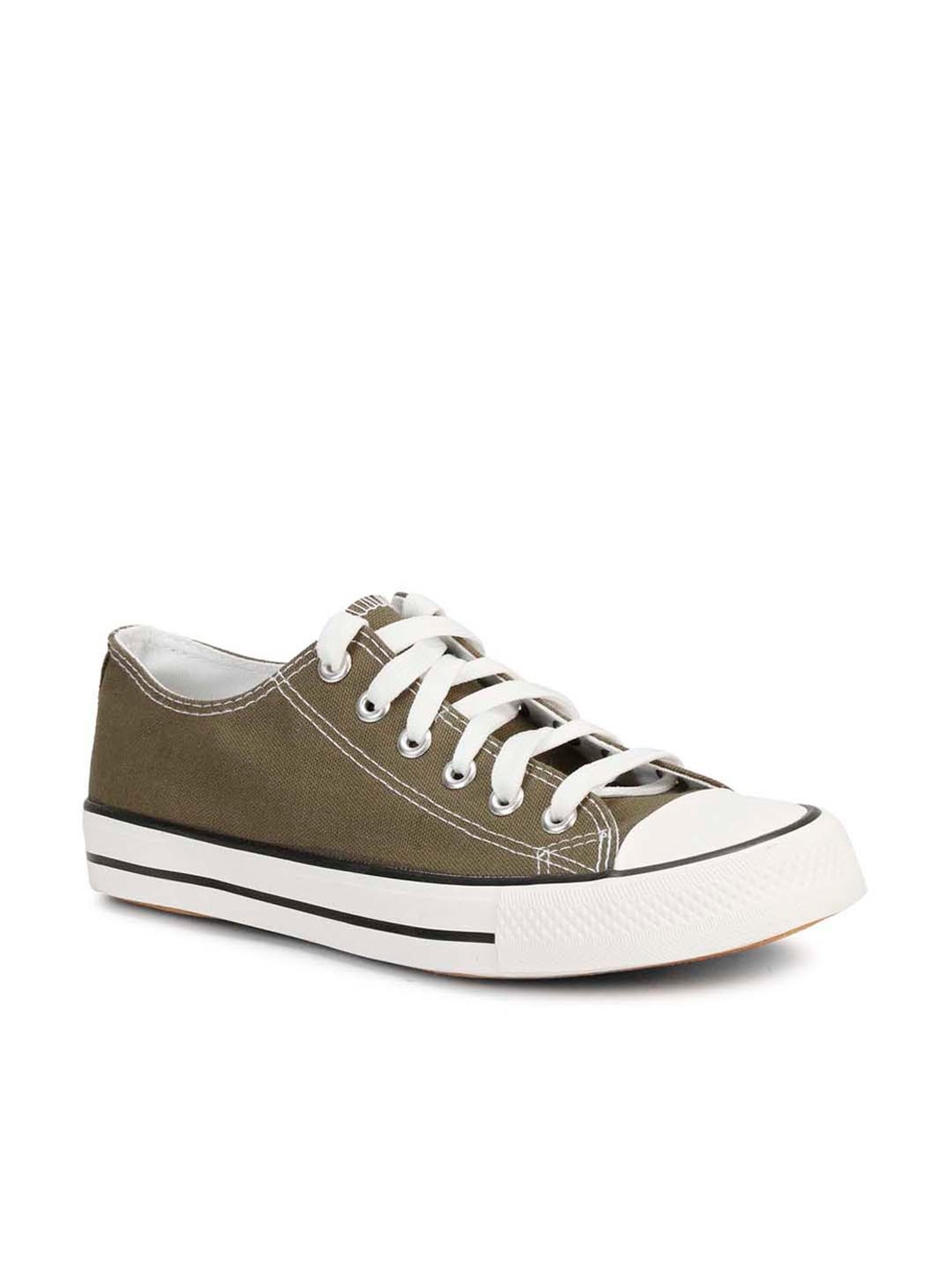 Mozafia Men's Army Green Casual Sneakers