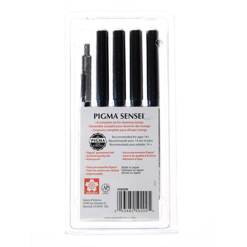 Pigma Sensei Manga Drawing Kit 6pc - Sakura