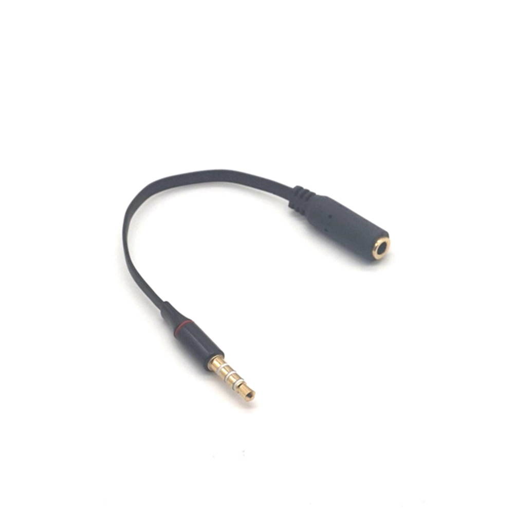 AU111 6 Feet Premium Audio Extension Cable Nylon Braided 35mm TRRS 4 Poles Jack Male to Female