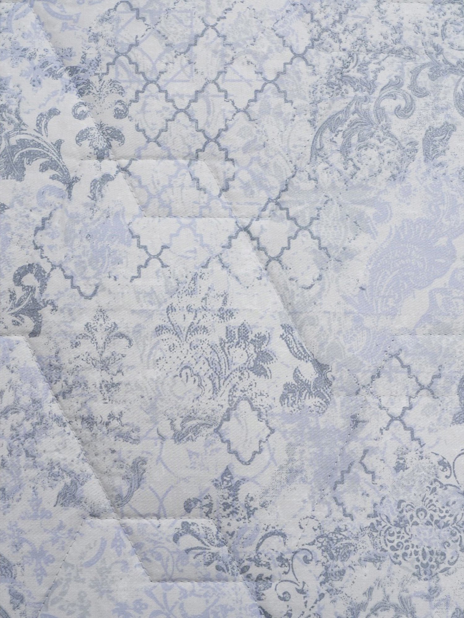 Maspar Vincent Green & Blue Cotton 120 TC Reversible Quilt - Set of 1