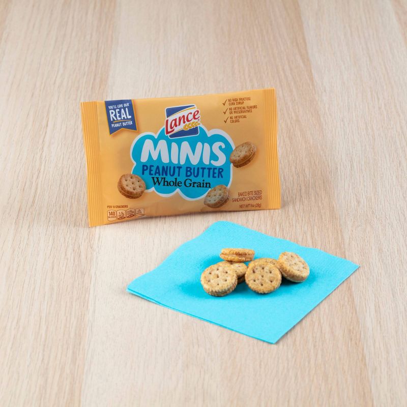 Lance Peanut Butter Whole Grain Multipack Sandwich Crackers - 12ct
