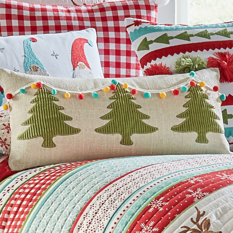 Let It Snow Holiday Decorative Pillow Beige  - Levtex Home