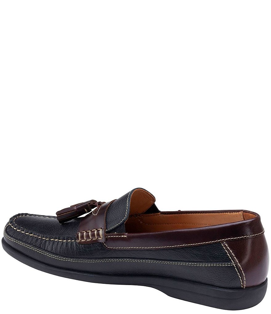 Johnston & Murphy Men's Locklin Oiled Leather Tassel Loafers